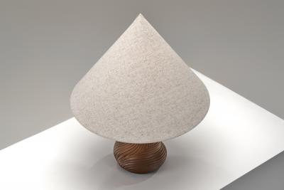 Niels Preben Larsen Glazed Sculptural Table Lamp by Niels Preben Larsen Denmark 1970s