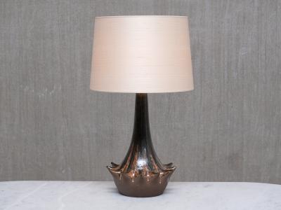 Niels Preben Larsen Large Sculptural Ceramic Table Lamp by Niels Preben Larsen Denmark 1970