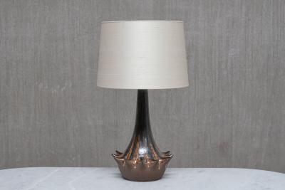 Niels Preben Larsen Large Sculptural Ceramic Table Lamp by Niels Preben Larsen Denmark 1970