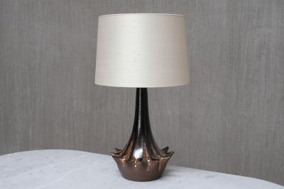 Niels Preben Larsen Large Sculptural Ceramic Table Lamp by Niels Preben Larsen Denmark 1970