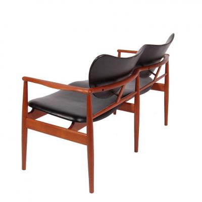 Niels Vodder Rare NV 48 Settee by Finn Juhl