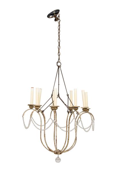 Niermann Weeks Italian 18th Century Rococo Style 9 Arm Chandelier