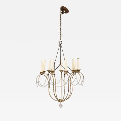 Niermann Weeks Italian 18th Century Rococo Style 9 Arm Chandelier