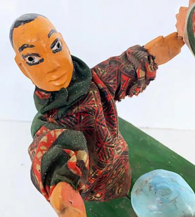 Nigerian Yoruba Gelede Headdress Mask Marionettes Which Have Been Danced