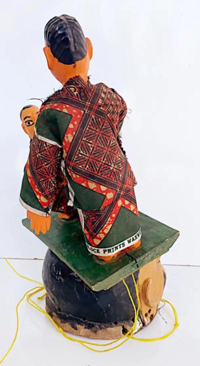 Nigerian Yoruba Gelede Headdress Mask Marionettes Which Have Been Danced