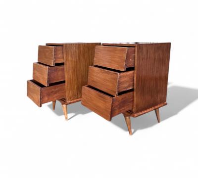 Night Stands or Side Tables with drawers Unknown 1950s Lot 727
