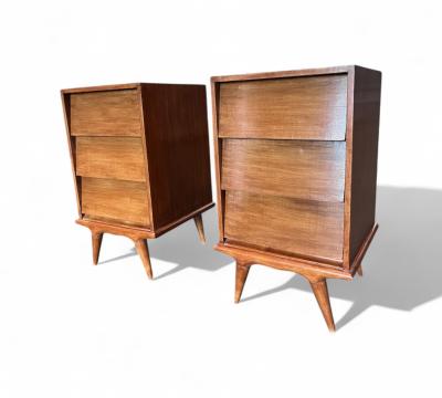 Night Stands or Side Tables with drawers Unknown 1950s Lot 727
