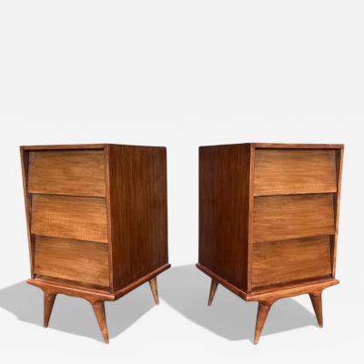 Night Stands or Side Tables with drawers Unknown 1950s Lot 727