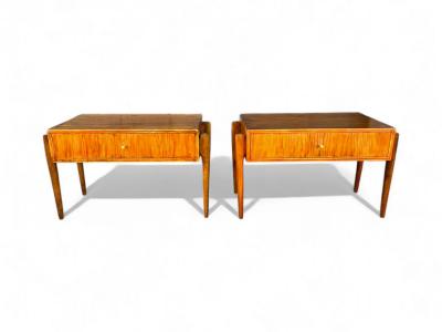 Night Stands with drawer in Caviuna wood Unknown 1950s Lot 830