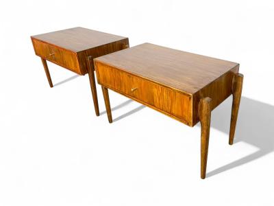 Night Stands with drawer in Caviuna wood Unknown 1950s Lot 830