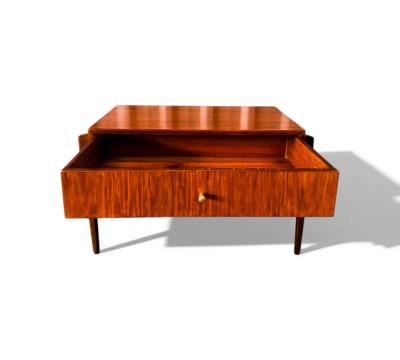 Night Stands with drawer in Caviuna wood Unknown 1950s Lot 830A