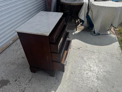 Night stand w stone top