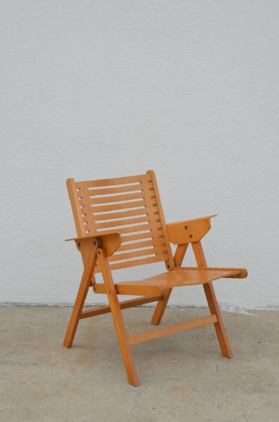 Niko Kralj Iconic Vintage Folding Rex Lounge Chair by Niko Kralj