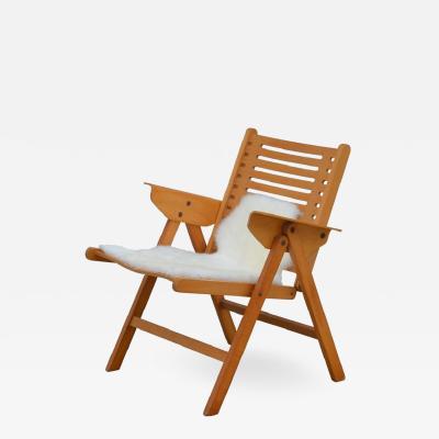 Niko Kralj Iconic Vintage Folding Rex Lounge Chair by Niko Kralj