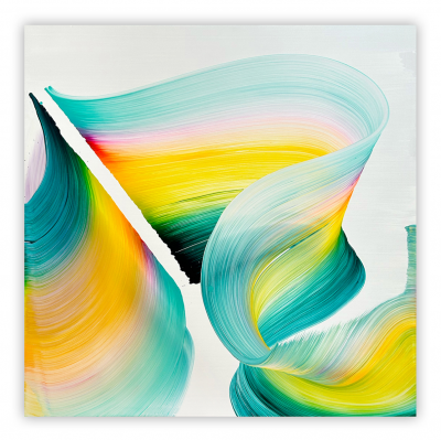 Nikolaos Schizas Butterflys Secret Abstract painting 2024