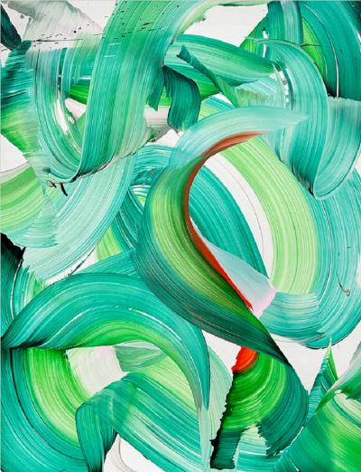 Nikolaos Schizas Close Up Of An Angelim Vermelho Abstract painting 2024