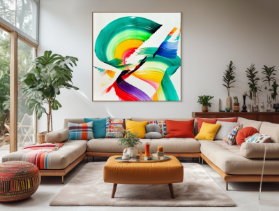 Nikolaos Schizas If You Want To Be Happy Be Abstract painting 2024