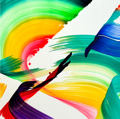 Nikolaos Schizas If You Want To Be Happy Be Abstract painting 2024