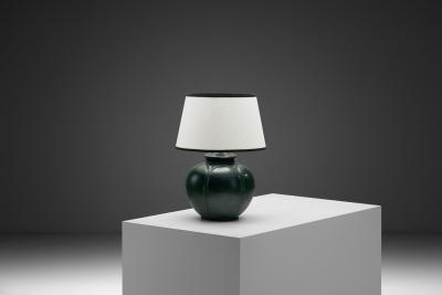 Nils Emil Lundstrom Art Nouveau Table Lamp by Nils Emil Lundstr m Sweden Early 20th Century