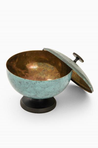 Nils Fougstedt Art Deco Bonbonjaire in Bronze by Nils Fougstedt 1930s