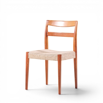 Nils Johnnson Nils Jonsson for Troeds Garmi Mid Century Danish Teak Dining Chairs Set of 8