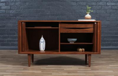 Nils Jonsson Nils Jonsson Atle Tambour Door Credenza w Exposed Dovetail Joinery