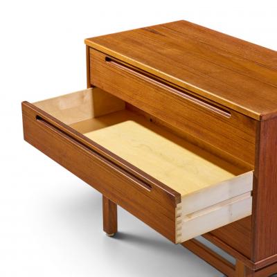 Nils Jonsson Nils Jonsson for T rring M belfabrik Danish Teak Dresser Chest of Drawers Pair