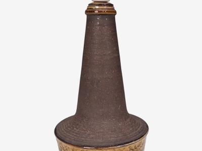 Nils K hler Table Lamp Brown Glazed Stoneware Denmark 1960s
