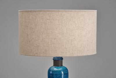 Nils Kahler Blue Glazed Stoneware Table Lamp by Nils and Herman K hler Denmark 1950s