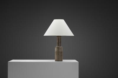 Nils Kahler Glazed Stoneware Table Lamp by Nils K hler Denmark ca 1960s