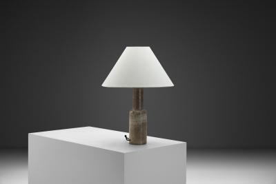 Nils Kahler Glazed Stoneware Table Lamp by Nils K hler Denmark ca 1960s