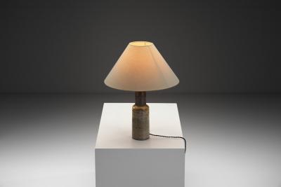 Nils Kahler Glazed Stoneware Table Lamp by Nils K hler Denmark ca 1960s