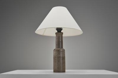 Nils Kahler Glazed Stoneware Table Lamp by Nils K hler Denmark ca 1960s