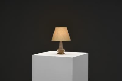 Nils Kahler Glazed Stoneware Table Lamp by Nils K hler for K hler Keramik Denmark ca 1950s