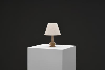 Nils Kahler Glazed Stoneware Table Lamp by Nils K hler for K hler Keramik Denmark ca 1950s