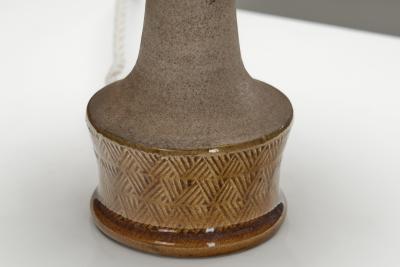 Nils Kahler Glazed Stoneware Table Lamp by Nils K hler for K hler Keramik Denmark ca 1950s