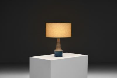Nils Kahler Glazed Stoneware Table Lamp by Nils K hler for K hler Keramik Denmark ca 1950s