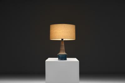 Nils Kahler Glazed Stoneware Table Lamp by Nils K hler for K hler Keramik Denmark ca 1950s