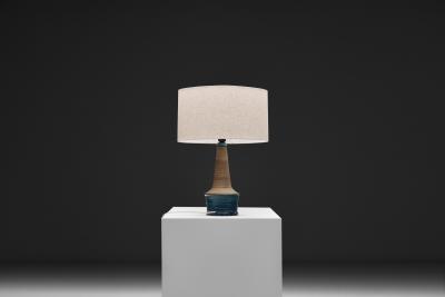 Nils Kahler Glazed Stoneware Table Lamp by Nils K hler for K hler Keramik Denmark ca 1950s