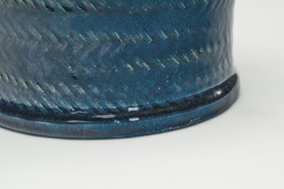 Nils Kahler Glazed Stoneware Table Lamp by Nils K hler for K hler Keramik Denmark ca 1950s