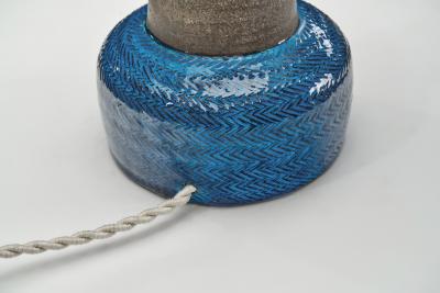 Nils Kahler Glazed Stoneware Table Lamp by Nils K hler for K hler Keramik Denmark ca 1950s