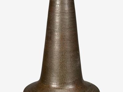 Nils Kahler Nils K hler Large Table Lamp Brown Glazed Stoneware Denmark 1960s