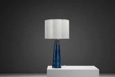 Nils Kahler Nils and Herman K hler Ceramic Table Lamp Denmark 1960s