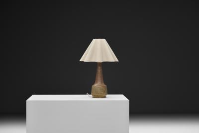 Nils Kahler Table Lamp by Nils K hler Attr for K hler Keramiek Denmark ca 1960s