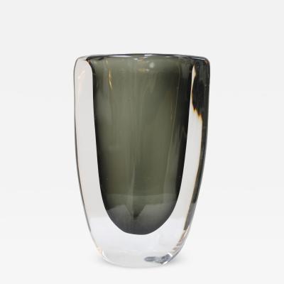 Nils Landberg Mid Century Modern Black Murano Glass by Nils Landberg for Orrefors 1960