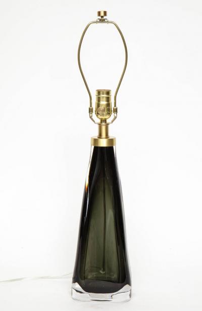 Nils Landberg Nils Landberg Orrefors Dark Bottle Green Lamps
