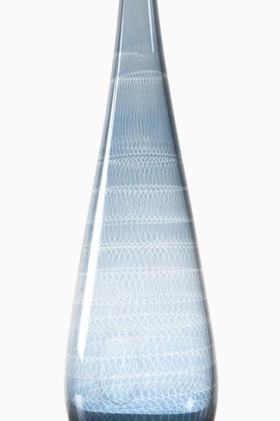 Nils Landberg Scandinavian Modern Vase in Glass by Nils Landberg 1964