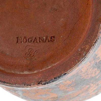 Nils Perhrsson 19th Century Neoclassical vase by H gan s potter Nils Perhrsson