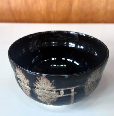 Nin ami Dohachi Japanese Glazed Kyo yaki Tea Bowl Ninami Dohachi Edo Period