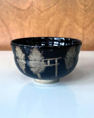Nin ami Dohachi Japanese Glazed Kyo yaki Tea Bowl Ninami Dohachi Edo Period